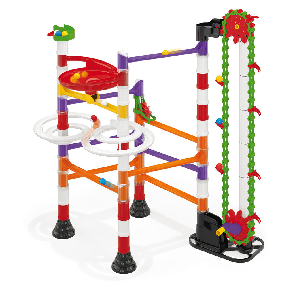 Quercetti marble track migoga with lift, 150 pieces.