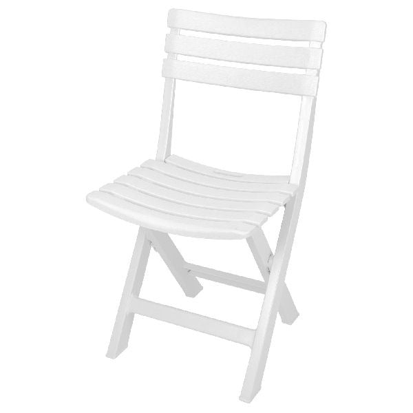 Pro Garden foldable plastic chair white
