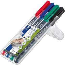Staedtler permanent OHP markers Lumocolor 4-pack 0.6 mm
