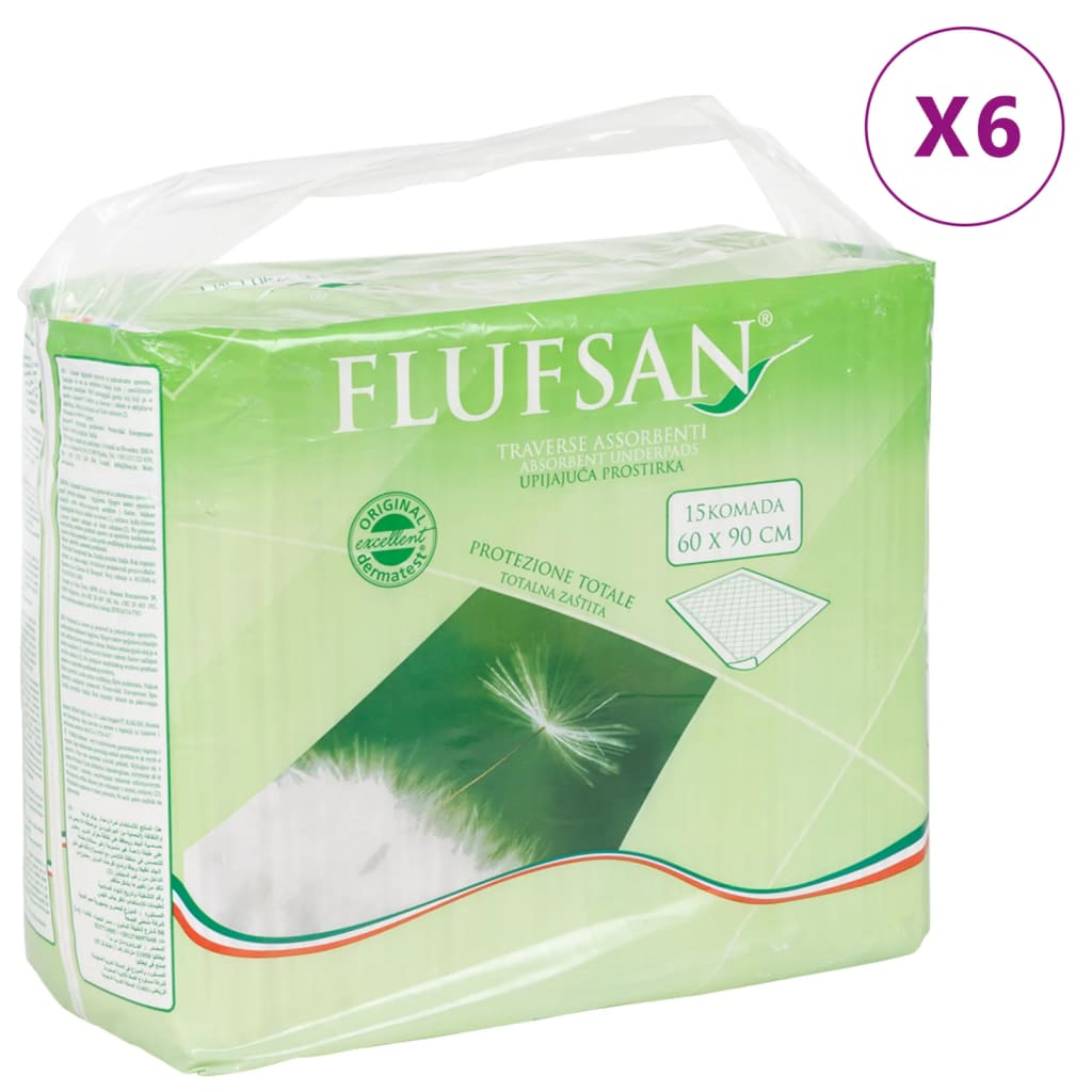 Vidaxl Flufsan Inkontinence Onderlaggers 90 ST 60X90 cm