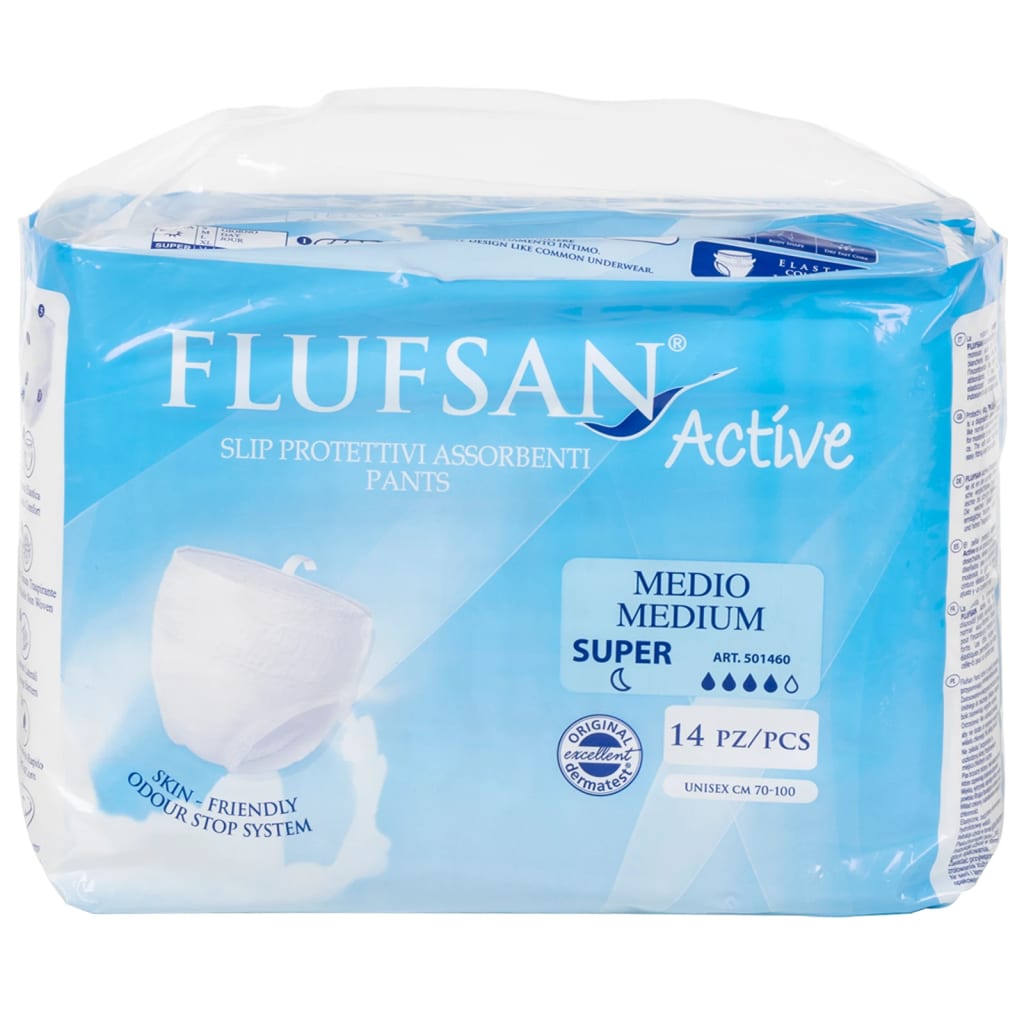 Vidaxl flufsan inkontinence kalhoty pro dospělé 14 St Velikost m
