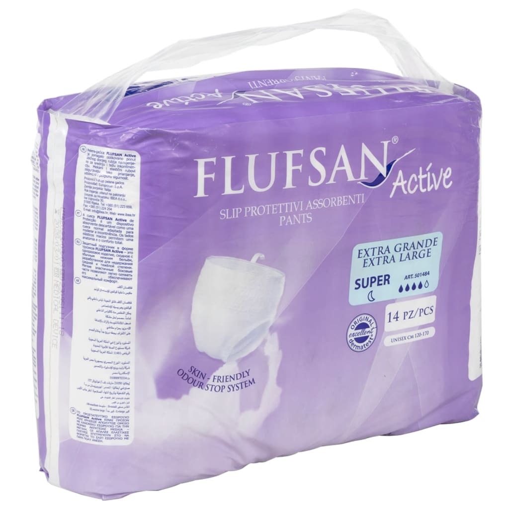 Vidaxl Flufsan Inkontinence Pants pro dospělé 14 ST Velikost xl