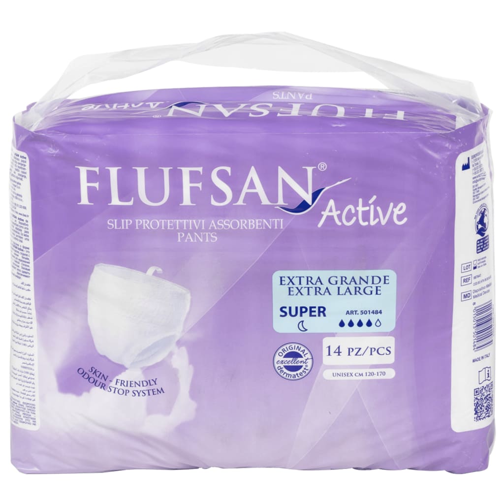 Vidaxl Flufsan Inkontinence Pants pro dospělé 14 ST Velikost xl
