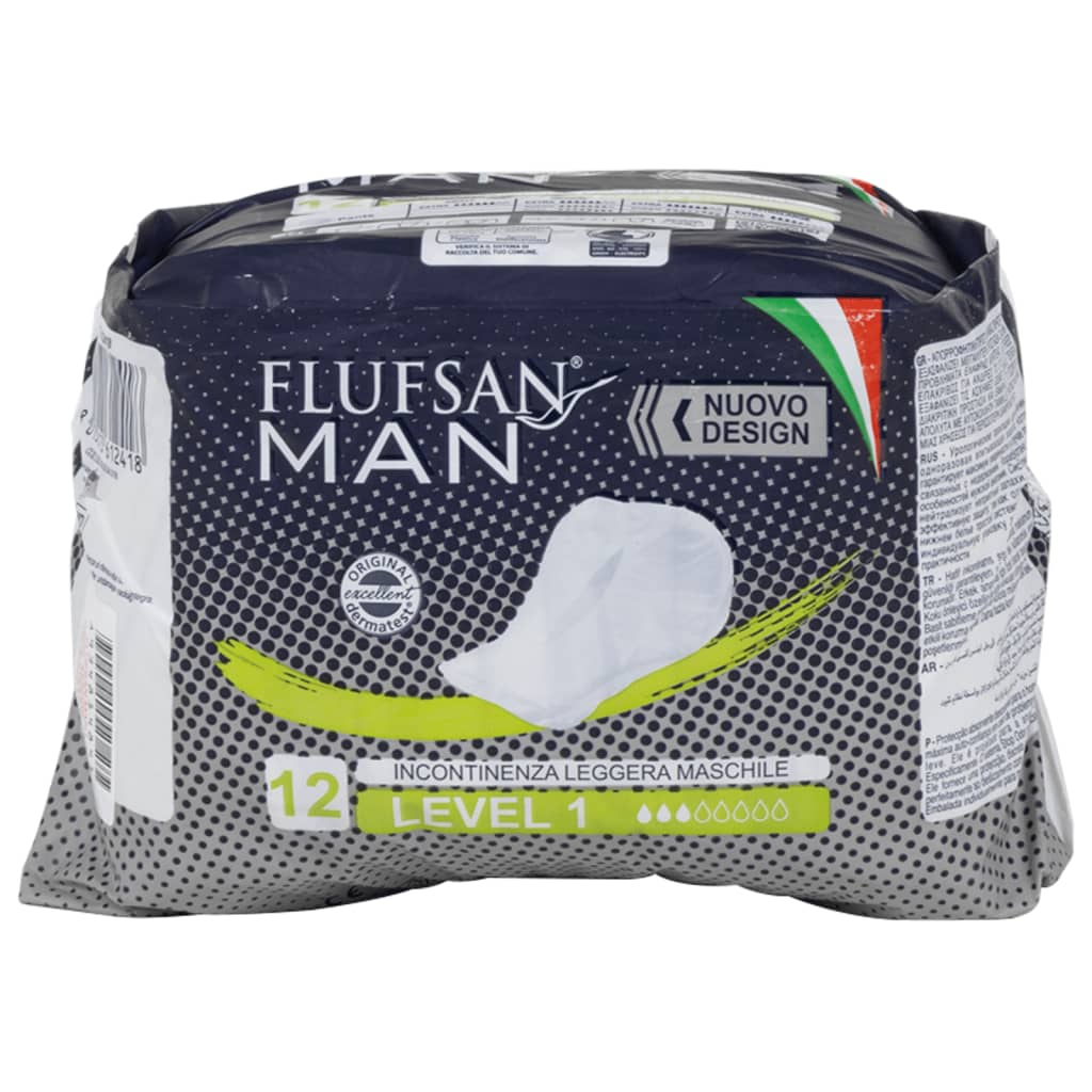 Vidaxl Flufsan Inkontinence Materiál pro muže 96 ST Level 1