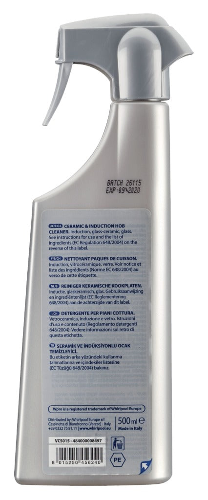 WPRO 484000008497 Cleaning Spray Hob 500 ml