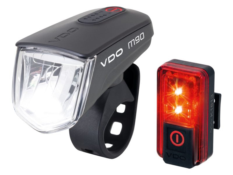 Beleuchtungsset VDO Eco Light M90 USB + Rot plus USB