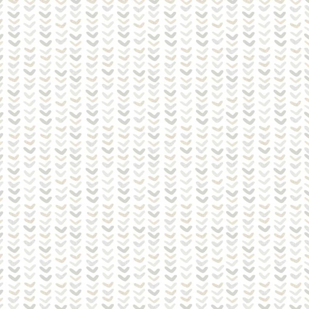 Mur North North Wall Wallpaper Baby Small Harts blanc et gris