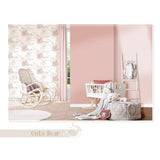 Nordwand Nordwwand Wallpaper Baby Hugbes rosa a Bige