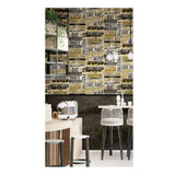 Noordwand Wallpaper Noordwand Friends Coffee parole e lettere metalliche e nere