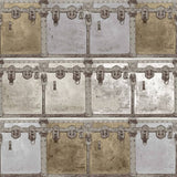 Noordwand Noordwand Wallpaper Friends Coffee Boxes and Locks Metallic and Gray