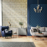 Noordwand Noordwand Wallpaper Topchic Ornaments Navy Blue