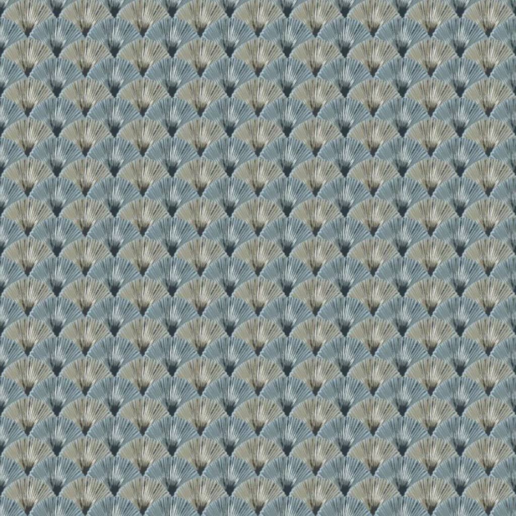 North Wall Wallpaper Topchic Fans Blue