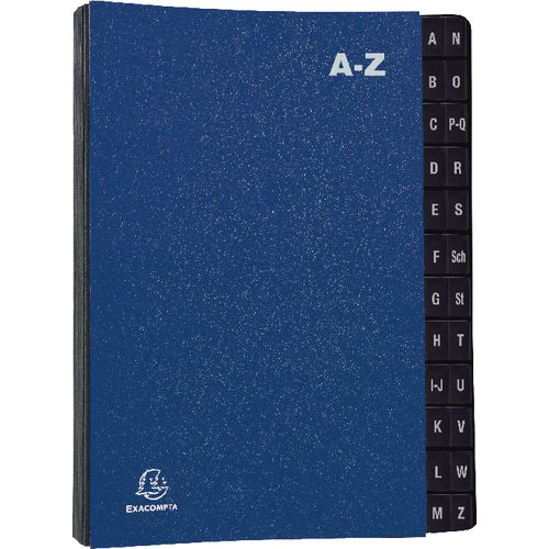 Sorteermap exacompta blauw a-z