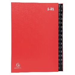 Exacompta sorting file red 1 - 31 tabs