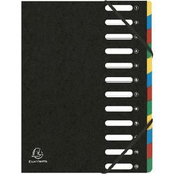 Exacompta 55121e A4 3-flap folder with elastic closure