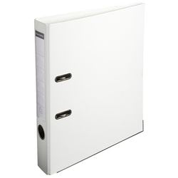 Lever arch file Exacompta white A4 460 sheets cardboard polypropylene