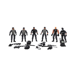 Police figures set 6 pieces
