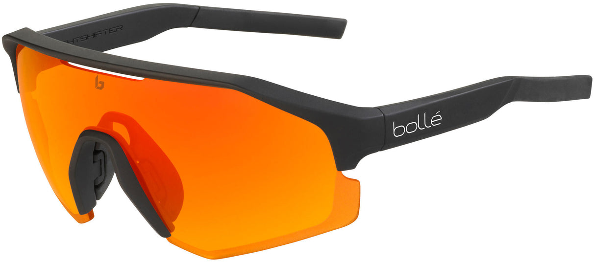 Bollé glasses light shift. bl.matte brown red lens