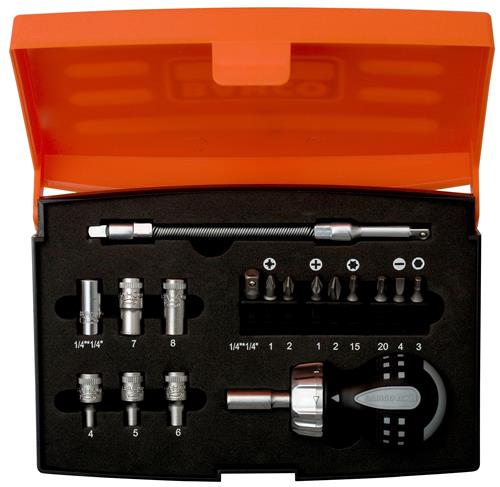 Bahco stubby ratelset 18-delig