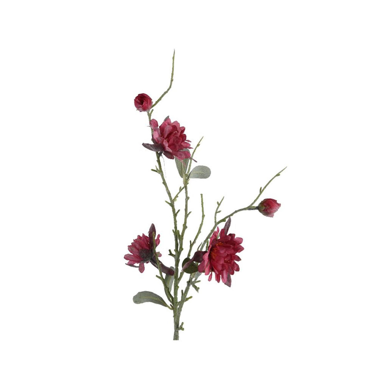 Decoris flor artificial dália h75cm glitter rosa