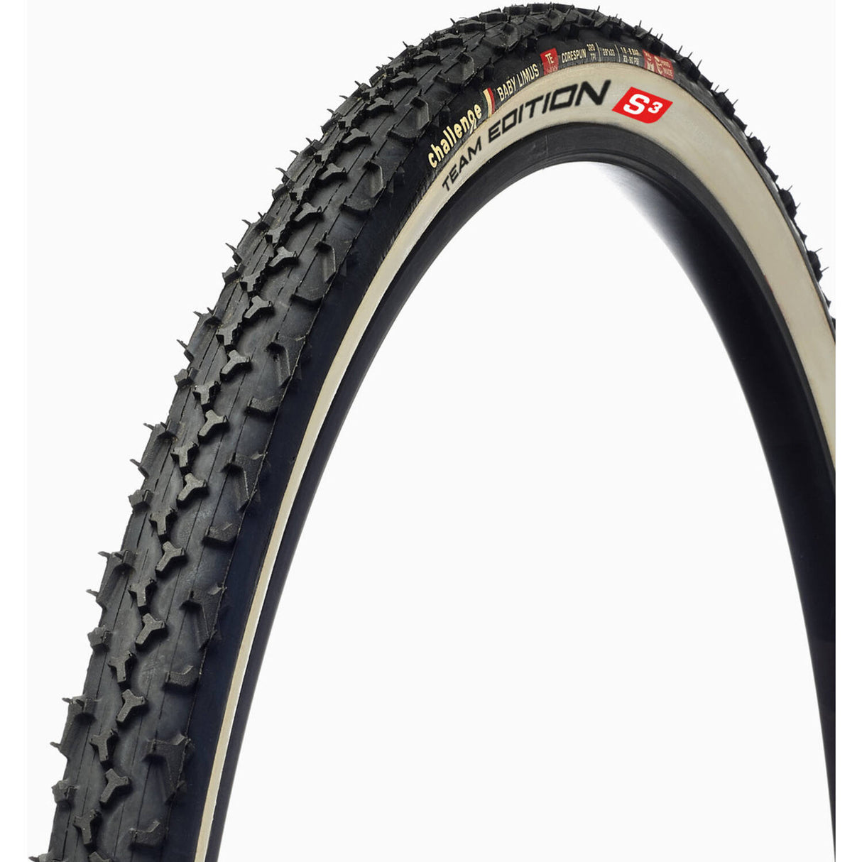 Challenge Baby Limus Team Edition Tubular 700x33C Černá bílá