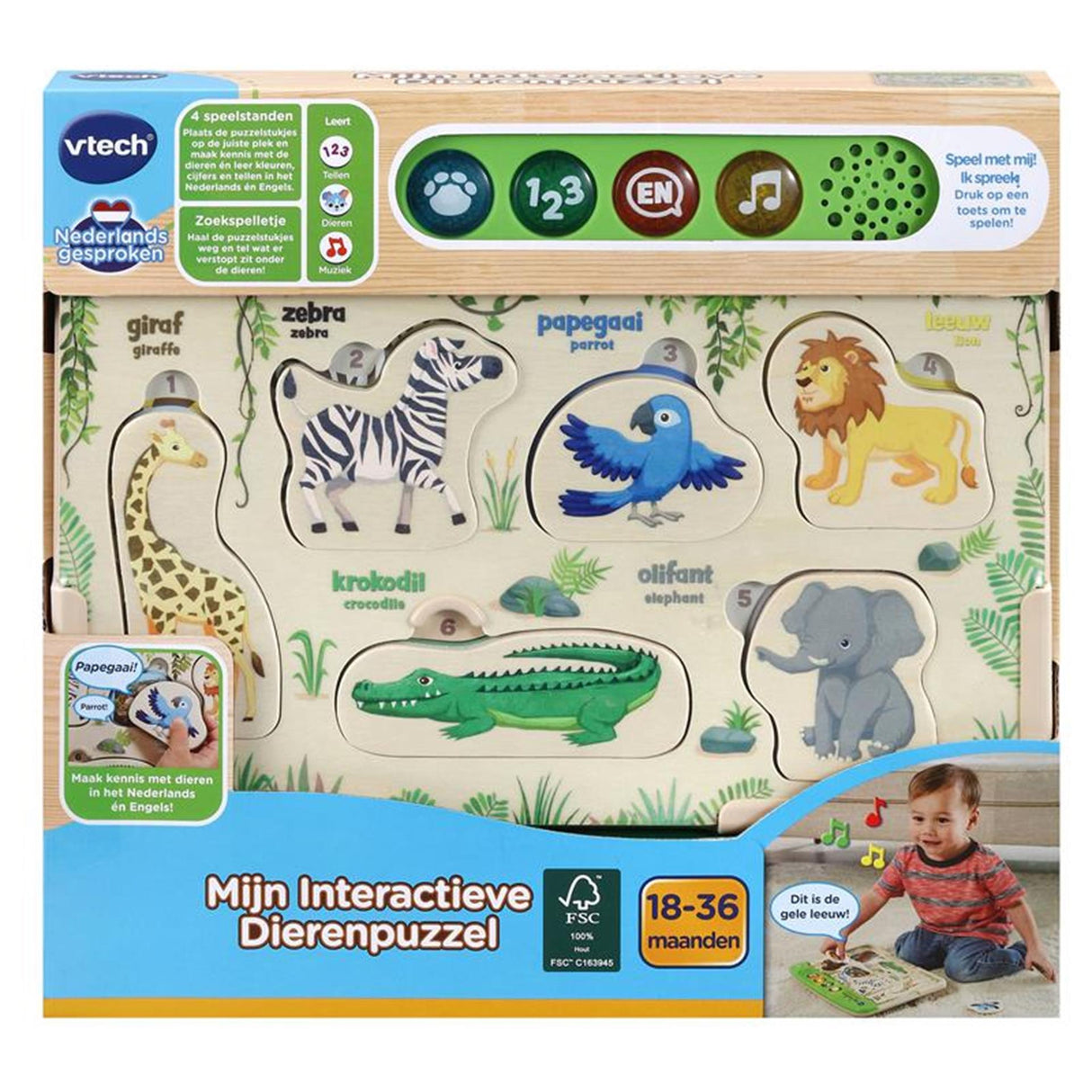 Vtech mijn interactieve dierenpuzzel