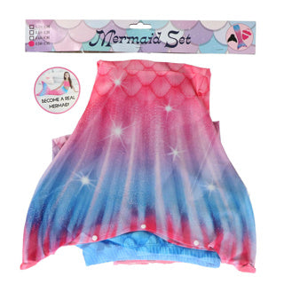 Set di coda sirena + bikini 11-13 anni