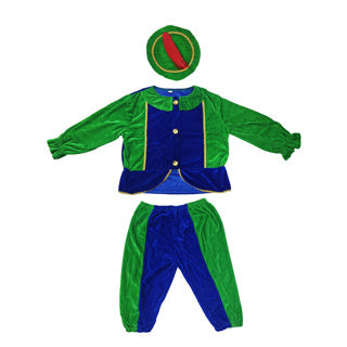 Pietenpak groen blauw 98-104 cm