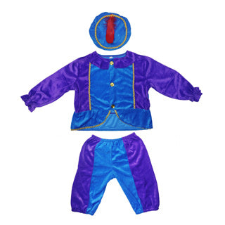 Pietenpak paars blauw 110-116 cm