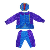 Pietenpak paars blauw 110-116 cm