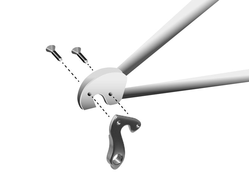 Union derailleur hanger GH-056 with screw set M4x0.7