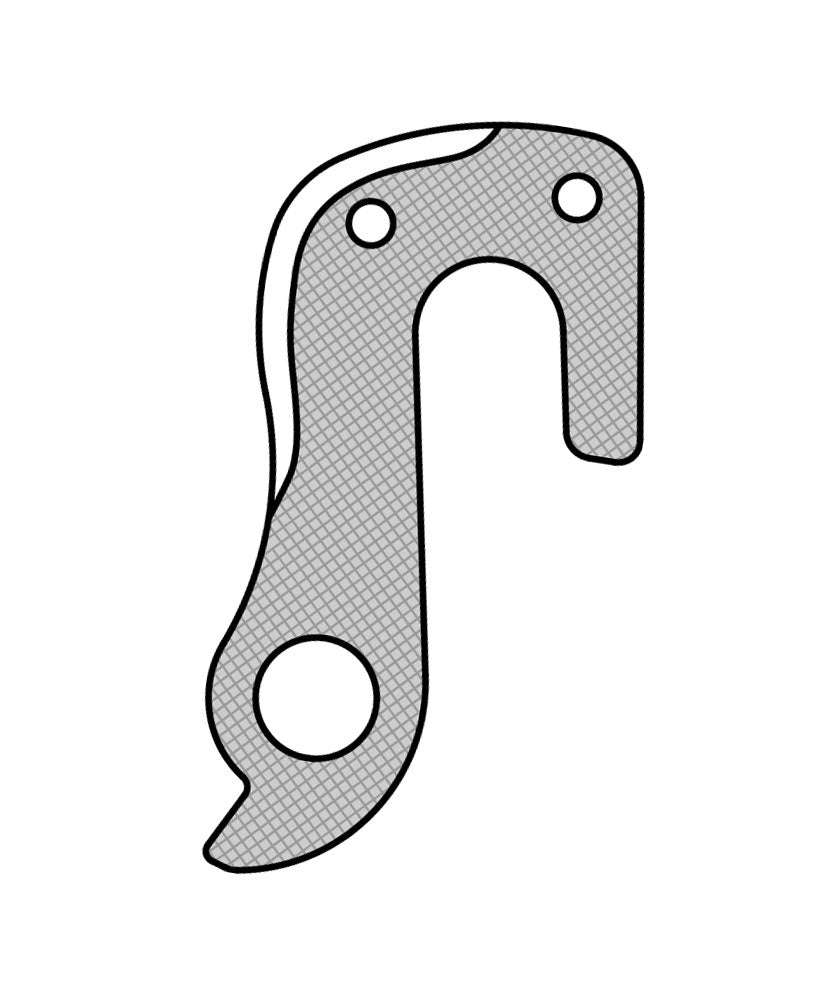 vaihtajan ripustin GH-165 59,2 mm hopea