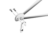 vaihtajan ripustin GH-165 59,2 mm hopea