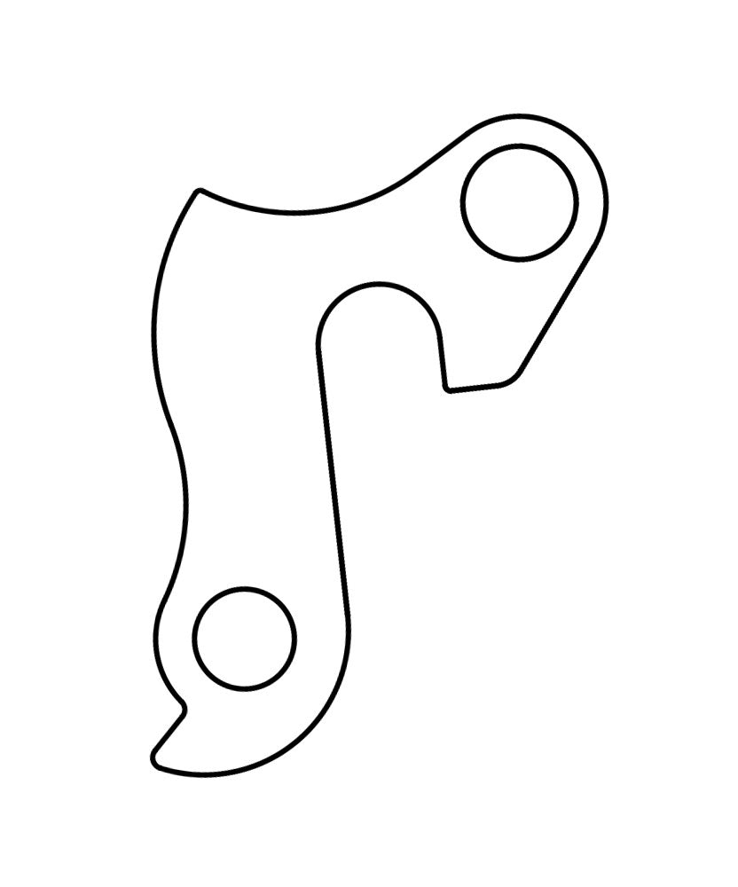 derailleur pendant GH-255 Bulls 60 mm silver