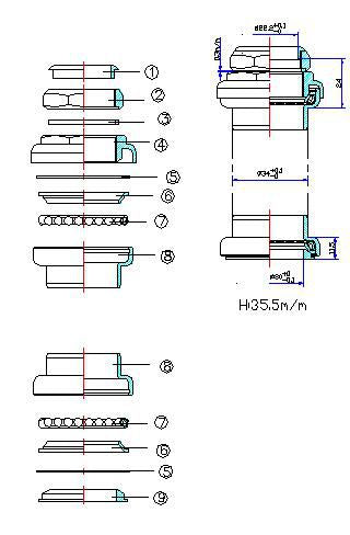 Tecora Ball Head Set Gazelle 22.2 34 30.0 220242