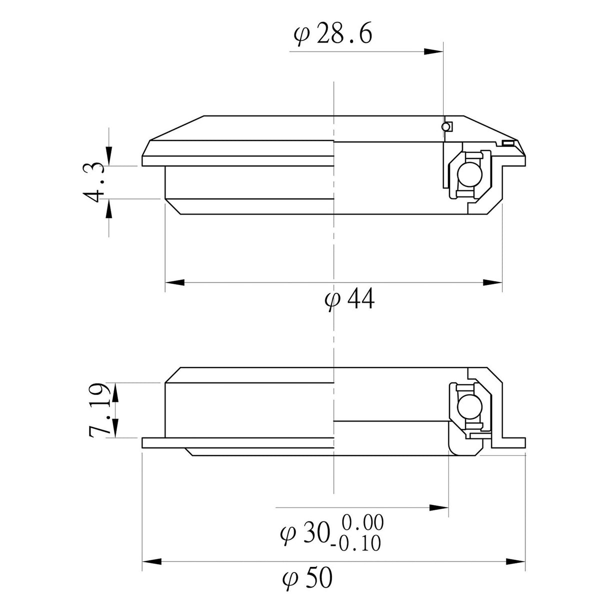 Neco míčová hlava Set 1.1 8. Set Set Intergred Stall Head Set ZS44 28,6 ZS44 30. A-Head.