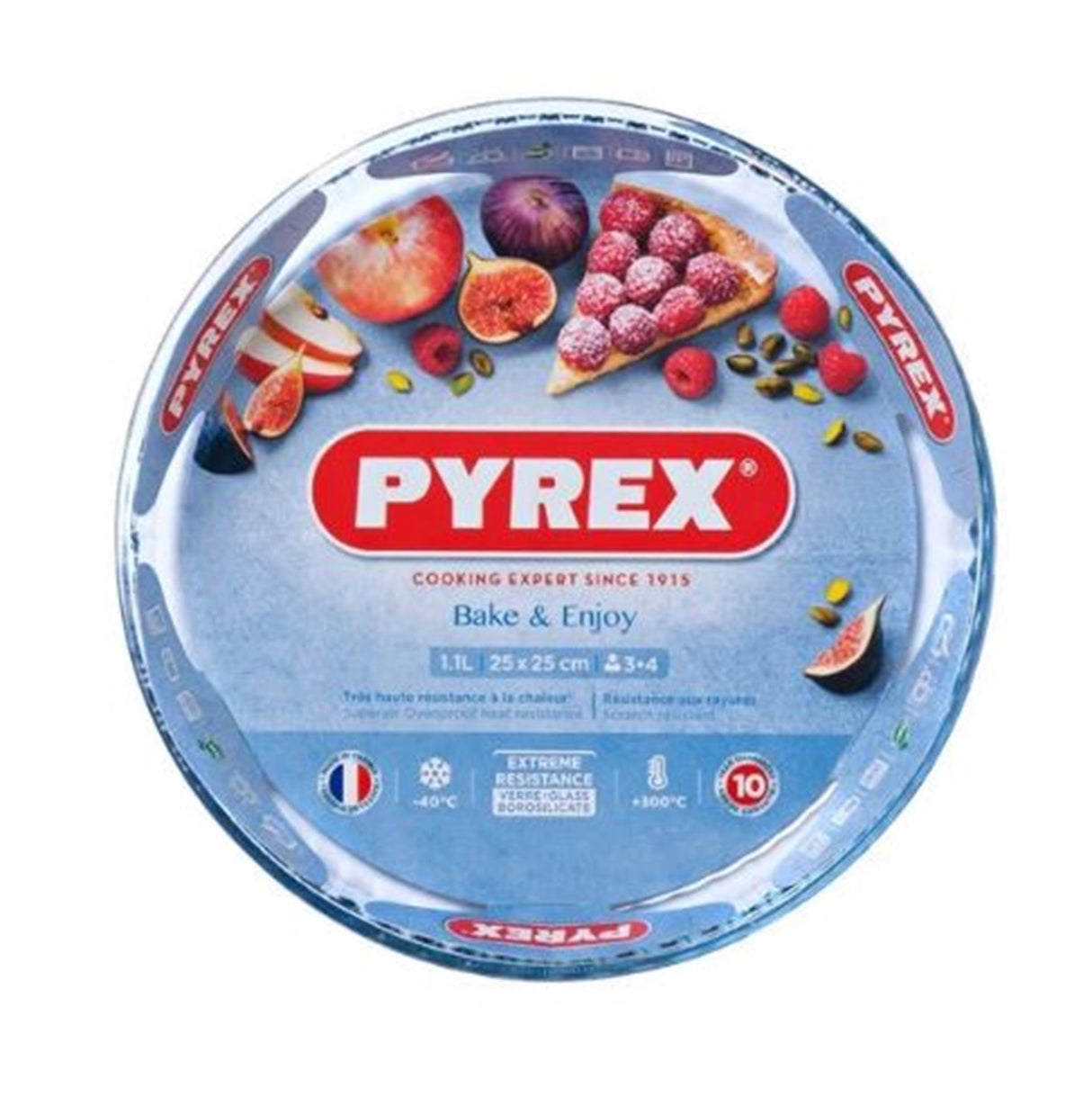 Pyrex taartvorm glas 25cm 1,1l