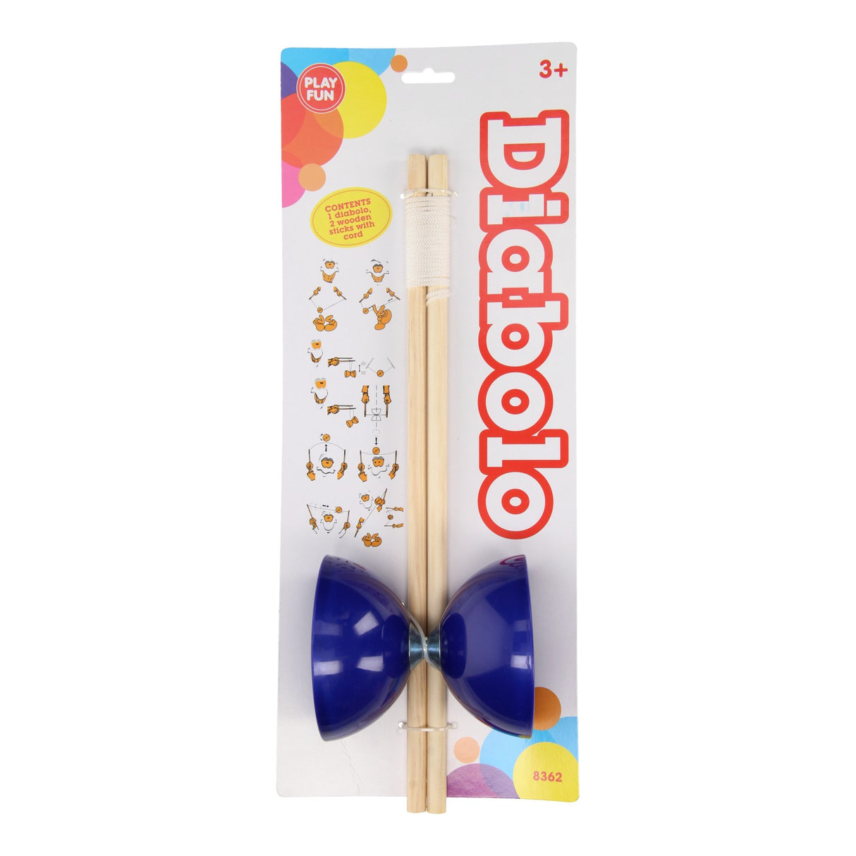 Playfun Diabolo with wooden sticks