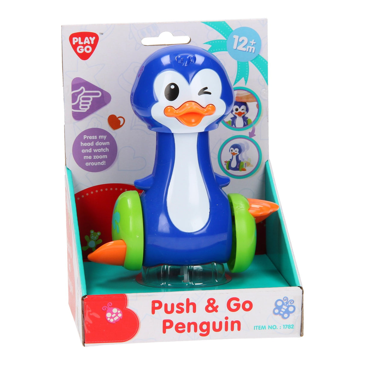 Žaisk Push Go Penguin