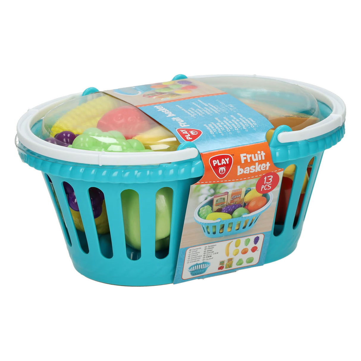 Playgo mandje met fruit - 13dlg.
