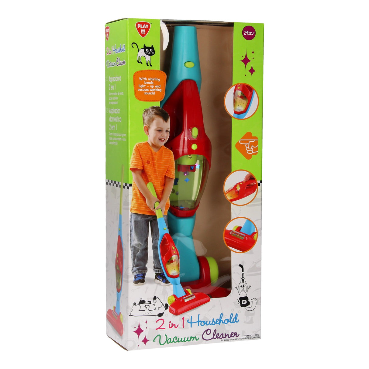 Play vacuum cleaner, 2in1