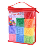 Playgo stackbar taktile Blöcke - 9 Stéck.