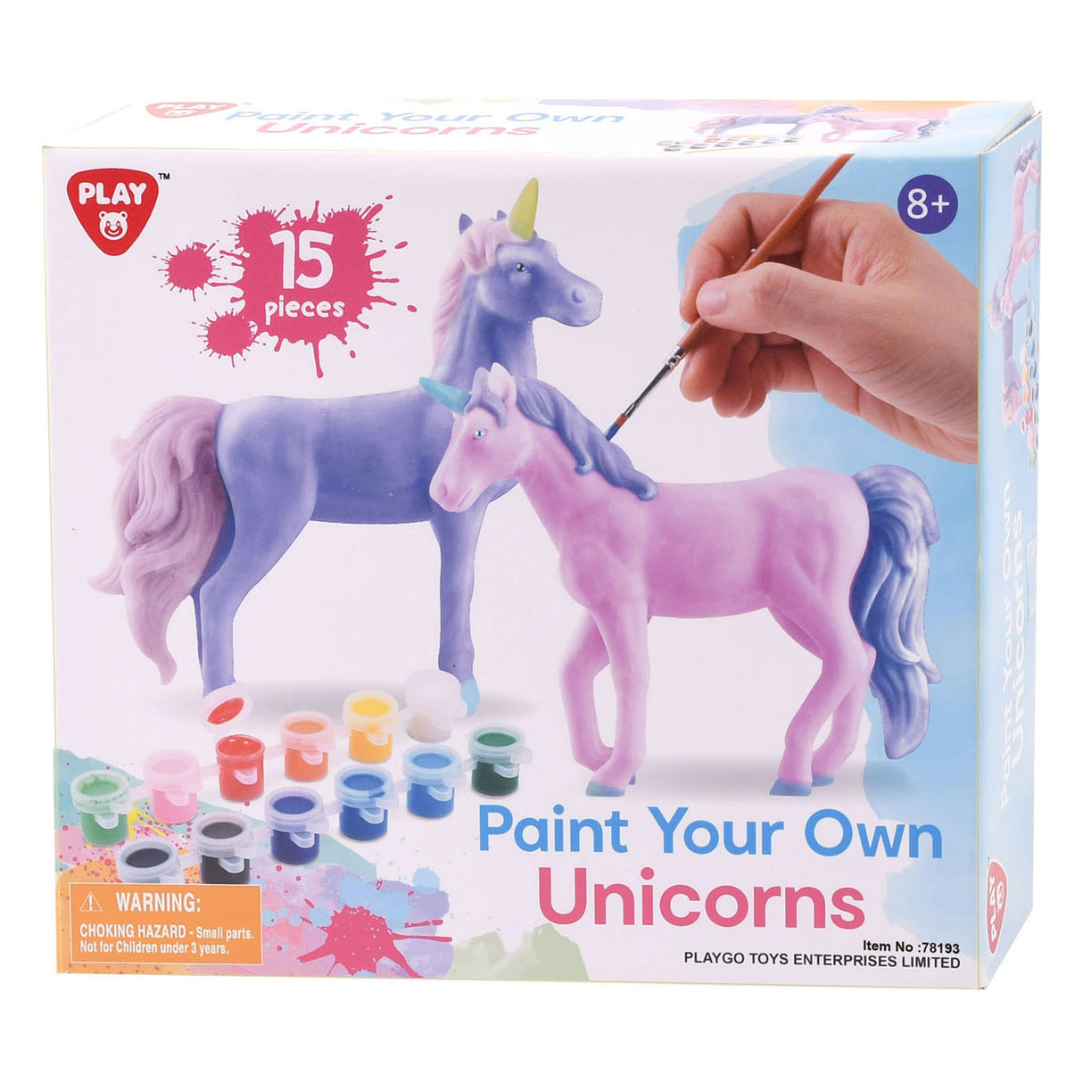 Playgo peignez vos propres licornes - 15 pcs.