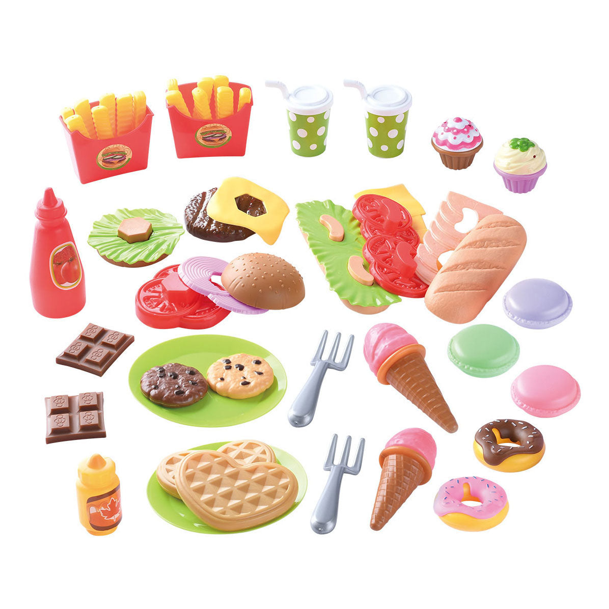 Playgo lekemat lunsj og snacks lekesett - 60 stk.