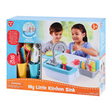 Set da gioco Playgo per lavare i piatti e cucina - 18 pezzi.