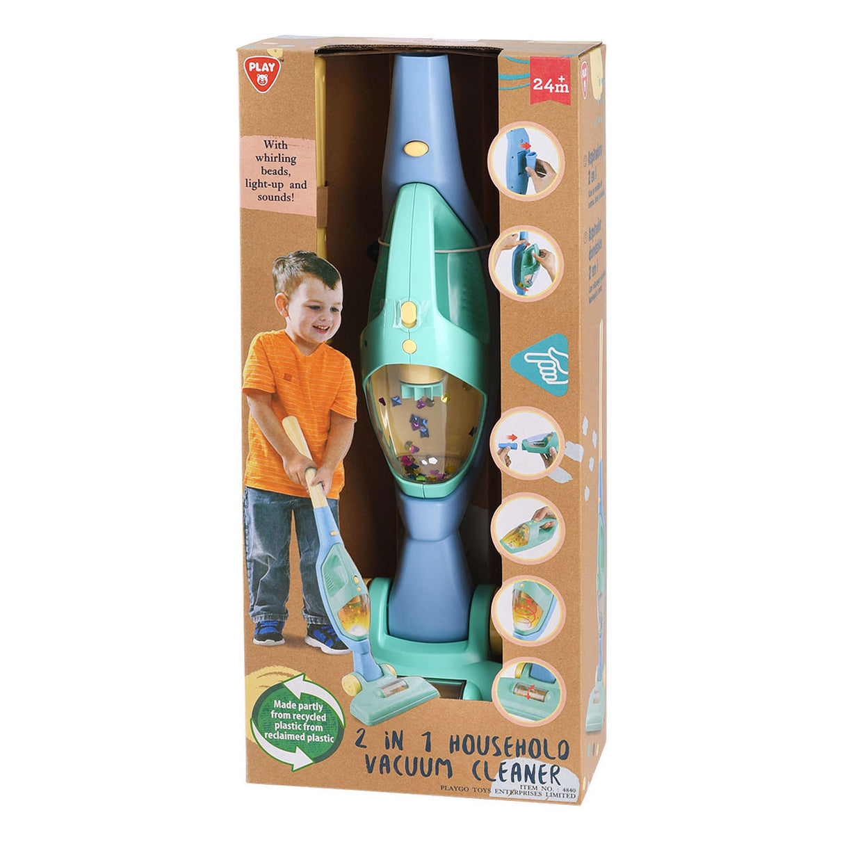 Play 2in1 wireless vacuum cleaner with light and sound