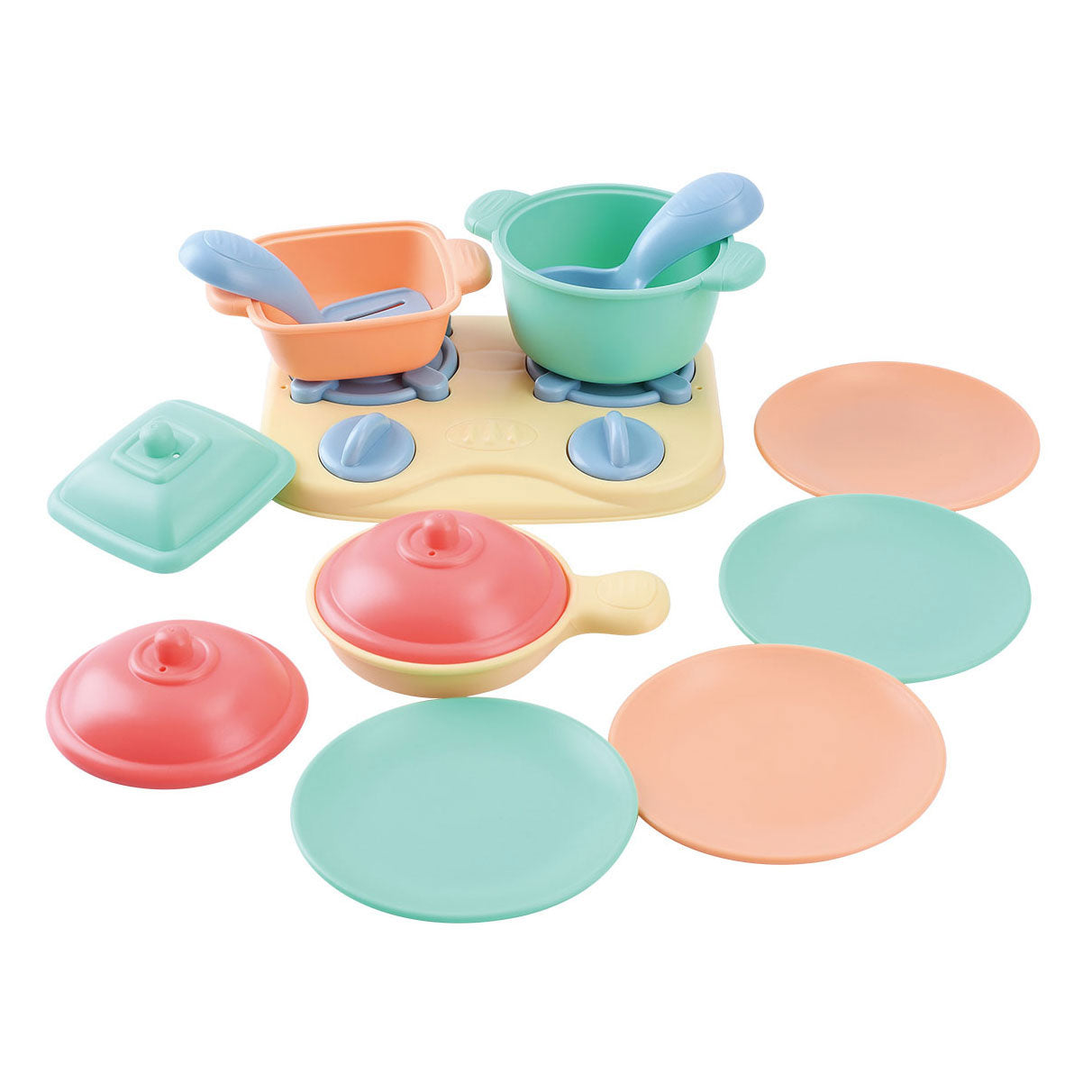 Cuisinière de table Playgo avec accessoires de jeu - 13 pièces.