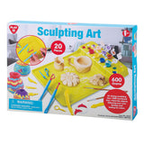 Play sculpting clay set with paint and accessories, 20 pcs.