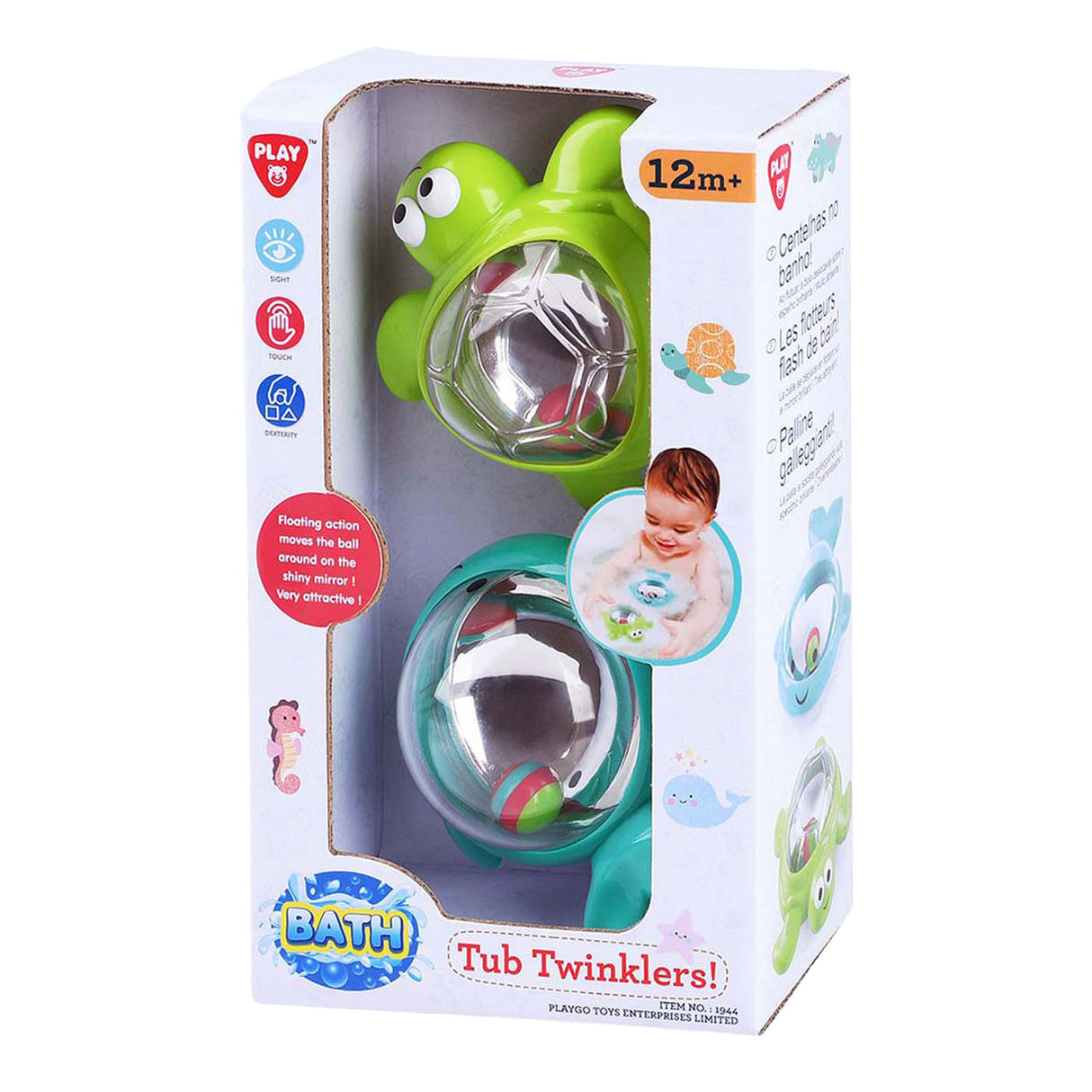 Jouez à des baignoires à baignoires Twinklers - baleine et tortue, 2e.
