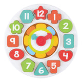 Playgo wooden sorting shapes - and learning clock - 13 pcs.